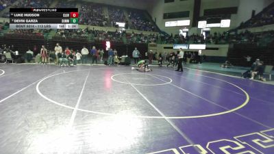 113 lbs Round Of 16 - Luke Hudson, Clover vs Devin Garza, Summerville