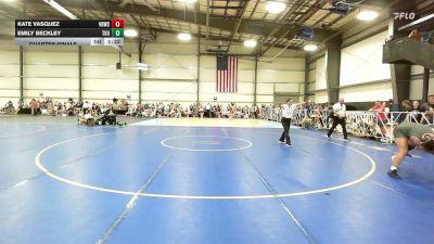 145 lbs Quarterfinal - Kate Vasquez, Valebound Wrestling Club - HSG vs Emily Beckley, She Kong - HSG