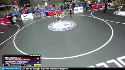 117 lbs Cons. Round 3 - Adel Shaoulian, Titan Mercury Wrestling Club (TMWC) vs Monserrat Langarica, Tulare Titans Wrestling Club