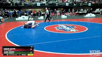 4A-106 1st Place Match - Gabe Swann (Central (Carroll))vs ANSON YOUNG (North Oconee)