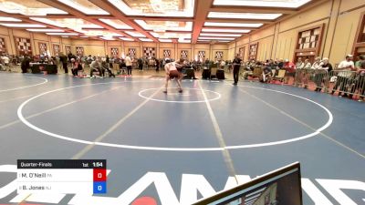 126 lbs Quarterfinal - Matthew O'Neill, Pa vs Braden Jones, Nj