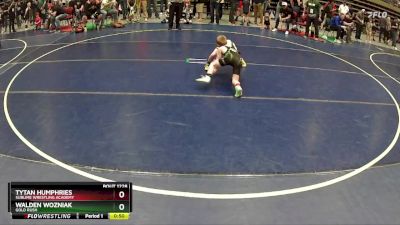 62 lbs Quarterfinal - Tytan Humphries, Sublime Wrestling Academy vs Walden Wozniak, Gold Rush