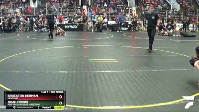 78 lbs Cons. Round 3 - Noah Moore, Peer Pressure Elite Wrestling vs Brockton Herman, Fruitport