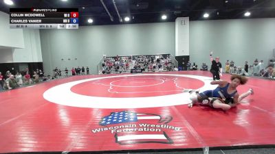 144 lbs Collin McDowell, Wisconsin Red vs Charles Vanier, Minnesota Blue