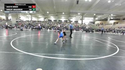 50 lbs Quarterfinal - Jazlyn Green, Pigeon Forge Wrestling Club vs Shelby Grassman, Higher Calling Wrestling