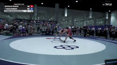 86 kg Cons. Sub-quarters - Nicholas Mason, Laker Wrestling Club vs Aidan Brenot, Bison Wrestling Club