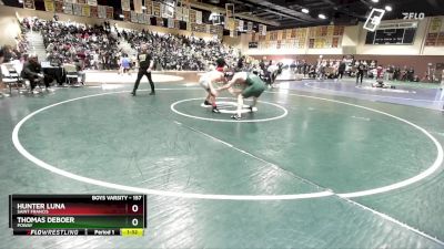 157 lbs Champ. Round 1 - Thomas DeBoer, Poway vs Hunter Luna, Saint Francis