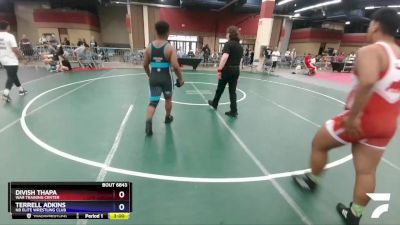 220 lbs Cons. Round 2 - Divish Thapa, WAR Training Center vs Terrell Adkins, NB Elite Wrestling Club