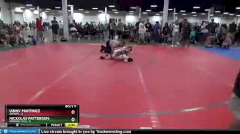 56 lbs Round 3 (10 Team) - Vinny Martinez, Armory vs Nickolas Patterson, Uprising Gold