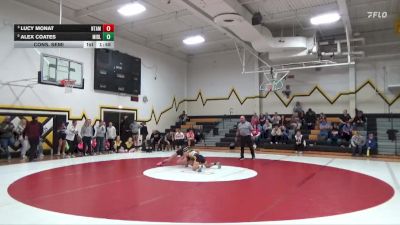 100 lbs Cons. Semi - Lucy Monat, North Tama vs Alex Coates, Midland