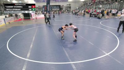 Junior Girls - 100 lbs 3rd Place Match - Cassidy O'Connell, CrassTrained: Weigh In Club vs Khyla Lipumano, Arizona Girls Wrestling