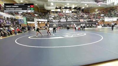 125 lbs Cons. Round 2 - Briley Cannon, Council Grove Hs vs Cheyenne LaBarge, St. Francis HS