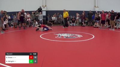 90 lbs Round 2 - Gage Enos, Olympia National vs Aiden Wright, Pit Crew