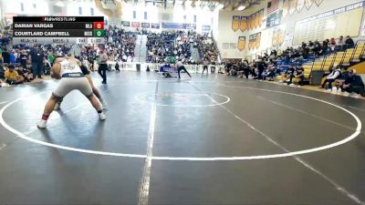 190 lbs Semifinals (8 Team) - Courtland Campbell, Merritt Island vs Darian Vargas, Mater Lakes Academy