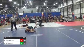 91 lbs Rr Rnd 5 - Bruno Cassioppi, Barn Boys vs Brock Claypool, Quaranteam 2020