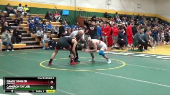 157 lbs Champ. Round 2 - Cameron Taylor, MARYSVILLE vs Brady Singler, OAK HILLS