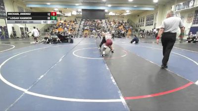 150 lbs Cons. Round 4 - Logan Hammon, Huntington Beach vs Michael Jimenez, La Quinta