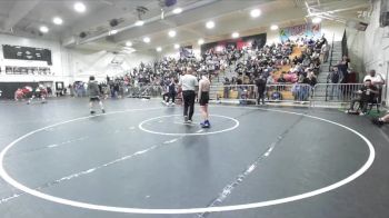 120 lbs Cons. Round 3 - Braydon Beckinger, Quartz Hill vs Justin Steele, Lutheran/Orange