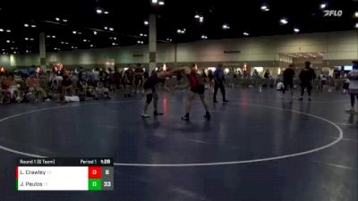 152 lbs Round 1 (6 Team) - Lukas Crawley, Griffin Fang vs Juan Paulos, Westside WC