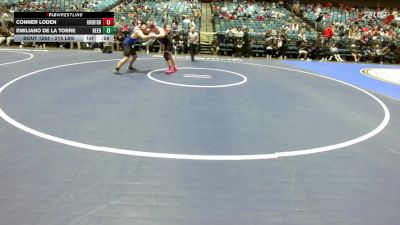 215 lbs Consi Of 32 #2 - Conner Loden, Riverton vs Emiliano De La Torre, Reed