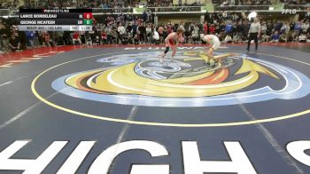 132 lbs Quarterfinal - Lance Bordeleau, Pinkerton Academy vs George McAteer, Xaverian