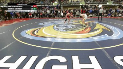 132 lbs Quarterfinal - Lance Bordeleau, Pinkerton Academy vs George McAteer, Xaverian