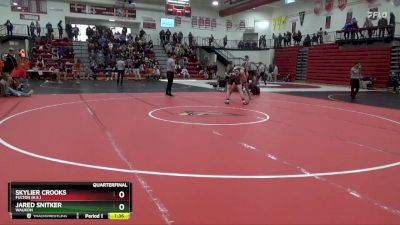 165 lbs Quarterfinal - Jared Snitker, Waukon vs Skylier Crooks, Fulton (H.S.)