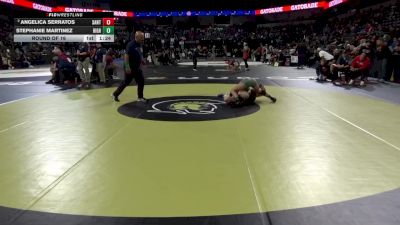 100 lbs Round Of 16 - Angelica Serratos, Santa Ana (SS) vs Stephanie Martinez, Highland (Bakersfield) (CS)