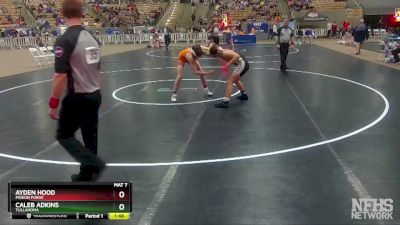 A 145 lbs Quarterfinal - Ayden Hood, Pigeon Forge vs Caleb Adkins, Tullahoma