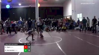 50 lbs Prelims - Easton Egan, Team Michigan vs Damien Hernandez, Team New York/New England