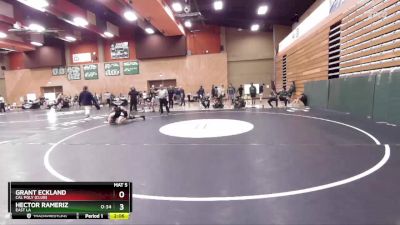 157 lbs Cons. Round 4 - Hector Rameriz, East LA vs Grant Eckland, Cal Poly (Club)