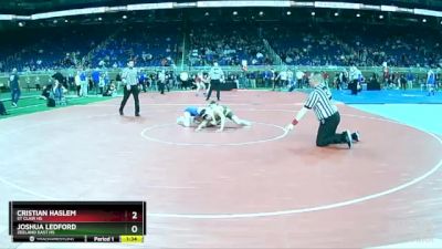 D2-113 lbs Semifinal - Cristian Haslem, St Clair HS vs Joshua Ledford, Zeeland East HS