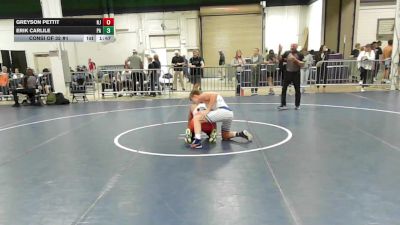 132 lbs Consi Of 32 #1 - Greyson Pettit, NJ vs Erik Carlile, PA