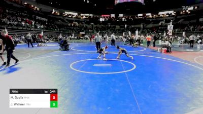 70 lbs Quarterfinal - Magnus Gusfa, Apex vs Jake Wehner, Triumph Trained