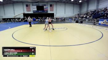 118 lbs Round 3 (3 Team) - Chris Boccard, John H Glenn HS vs Austin Hall, Canisteo-Greenwood Sr HS