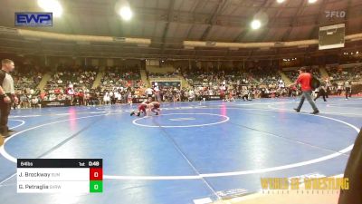 64 lbs Round Of 32 - Joshua Brockway, Summit Wrestling Academy vs Gavin Petraglia, Steel Valley Renegades