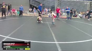 56 lbs Round 3 (4 Team) - Grayson Hintz, Williamsburg WC vs CJ Burns, Full Circle WC