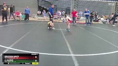 56 lbs Round 3 (4 Team) - Grayson Hintz, Williamsburg WC vs CJ Burns, Full Circle WC