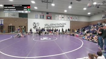 126 lbs Finals (2 Team) - Sam Harrison, Glenrock Intermediate Middle School vs Casen Johnson, Thermopolis Middle School
