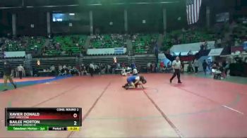 138 lbs Cons. Round 2 - Xavier Donald, East Limestone vs Bailee Morton, Mortimer Jordan HS