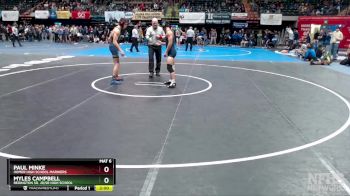 145 lbs Semifinal - Myles Campbell, Redington Sr. Jr/Sr High School vs Paul Minke, Homer High School Mariners