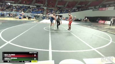 5A-285 lbs Quarterfinal - Diego Medina, Springfield vs Roy Flores, Centennial