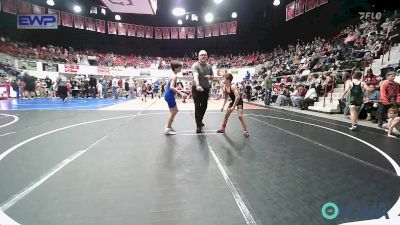 70 lbs Rr Rnd 2 - Kai Bass, Grove Takedown Club vs Izahyah Park, Bartlesville Wrestling Club