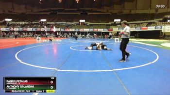 149 lbs Quarters & Wb (16 Team) - Anthony Orlandini, St. Vincent vs Pahris Petalas, Marymount