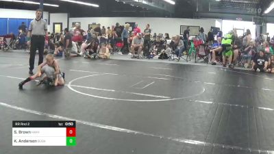 50 lbs Rr Rnd 2 - Stryker Brown, Havers Hammers vs Kaleb Anderson, Bulldawg WC