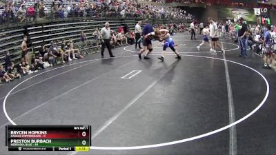 195 lbs Round 1 (6 Team) - Preston Burbach, Nebraska Blue vs Brycen Hopkins, Kansas Copperheads