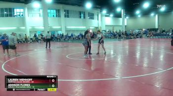 140 lbs Round 3 (8 Team) - Addison Flores, Indiana Smackdown Girls vs Lauren Wemhoff, Nebraska Black Widows