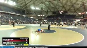 154.3 Cons. Round 2 - Brady Houck, Ascend Wrestling Academy vs Scott Bucsok, Unattached