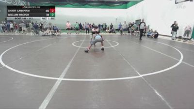 113 lbs Champ. Round 2 - Grady Langham, Bentonville High School vs William Rector, Bobcat Wrestling
