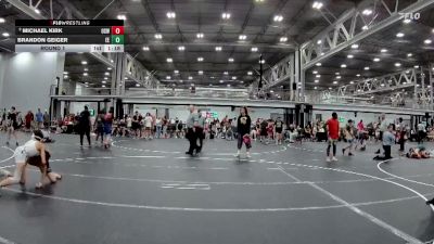 120 lbs Round 1 - Michael Kirk, Orchard South WC vs Brandon Geiger, Exeter Eagles